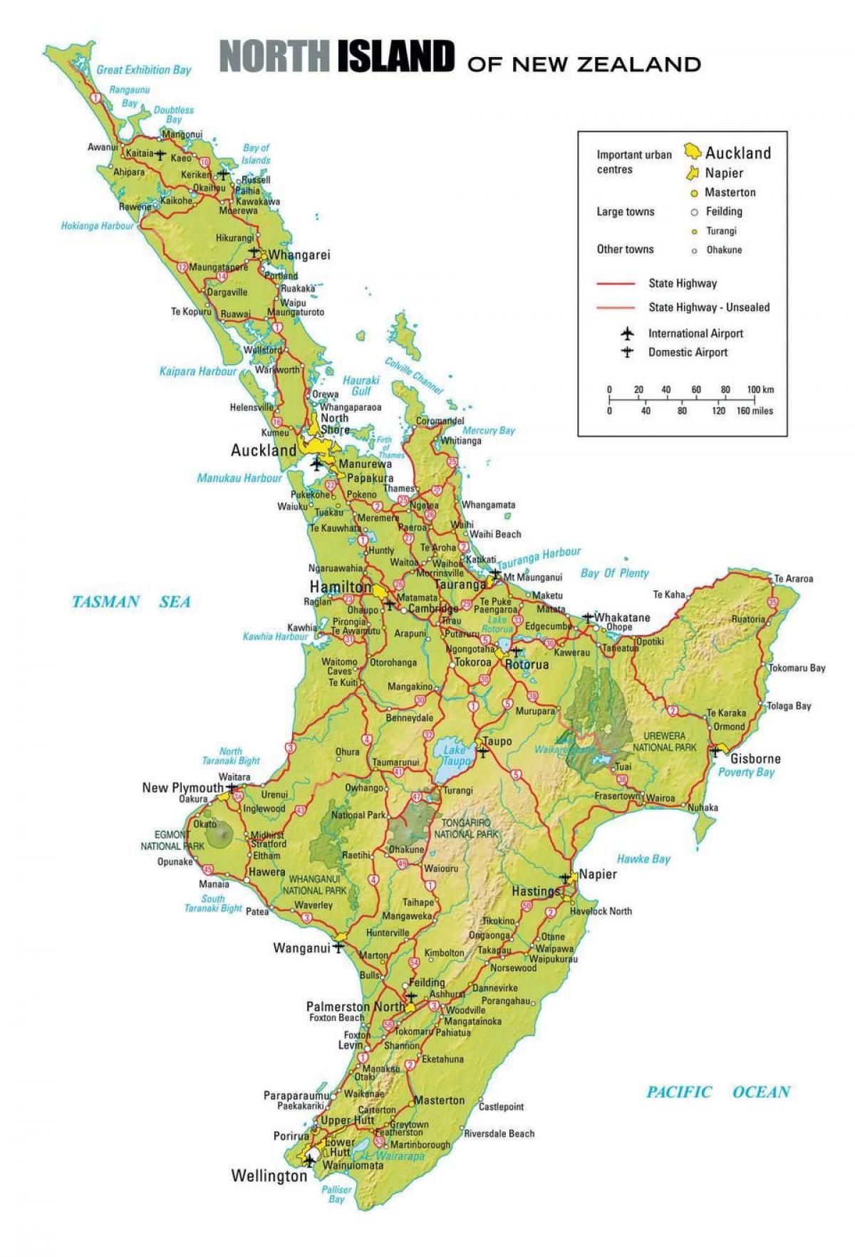 نقشه از شمال نیوزیلند